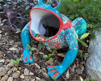 My personal favorite…ribbit!! Many Talavera pieces 