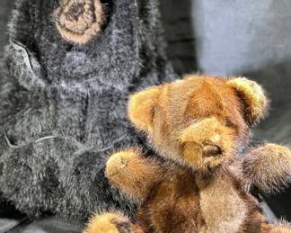 Mink backpack & teddy bear