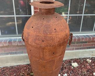 Oversized urn vase
