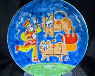 La Musa Italian Pottery Plate “Carnevale”