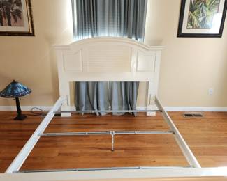 Queen bed head/footboard frame with matching dresser/armoire