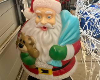 Vintage Blow Mold Santa