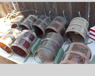 Several (Mid-&nbsp;Century) Lanterns (Virden Lighting X-77)