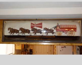 5' Clydesdale Budweiser Sign  Price will be added after more research 