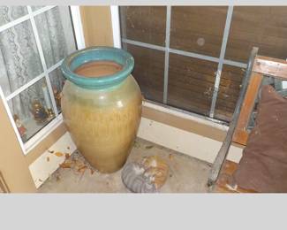 Large Porcelain Planter  Outdoor or Indoor