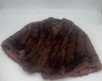 Mid Century Leeson's Fur Stole Wrap - Size Sm-M