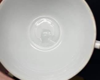 Mid Century Asian Lithophane Geisha Tea Cup, Doll, & Decor