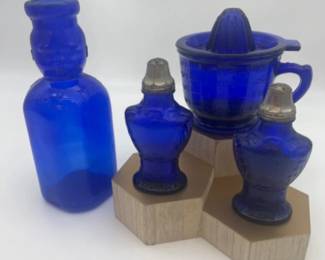 Cobalt Blue Vintage Depression Glass
