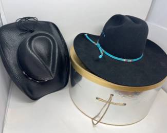 Charlie 1 Horse & Vintage Stetson 4x Beaver XXXX Black Cowboy Hats