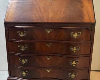 Vintage Antique Style Drop-Down Secretary Desk - Claw Feet