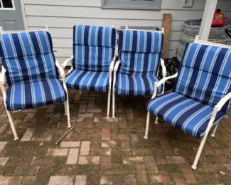 Vintage Wrought Iron Patio Chairs with/Cushions - Click to See All