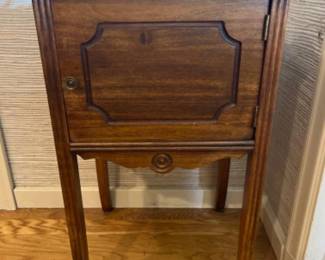 Vintage Wood Humidor Smoking Stand Table - Union Made