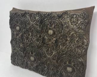 Antique Giant Wallpaper or Fabric Printers Block