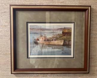 Framed Fine Art Print of Fisherman's Boat