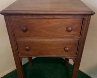 Vintage Sears Kenmore Sewing Desk & Stool Filled with Notions