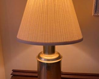 Vintage Frederick Cooper Chinoiserie Tea Canister Etched Brass Table Lamp