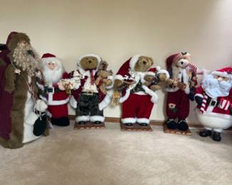 (3) Grandeur Noel Christmas Bears 29" & Friends