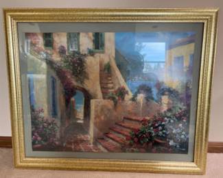 Gold Framed James Coleman Scenic Italy Art Print