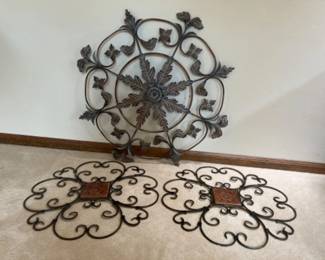 Metal Medallion Wall Art Trio