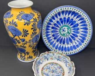 Feeling Blue - Trio of Decorative Ceramics