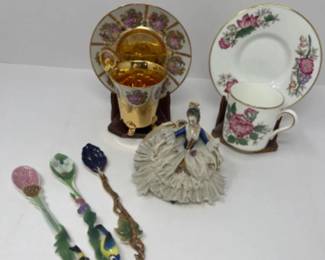 Vintage Porcelain - Demitasse Wedgwood Charnwood & Gold Limoge