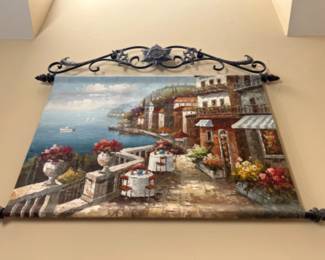Large Italian Seaside Wall Art Decor 43” x 36”