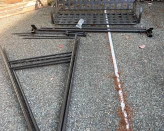 Deconstructed Metal Porch Swing w/Cushions