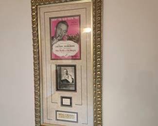 Bing Crosby with authentic signature