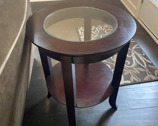 Round side table