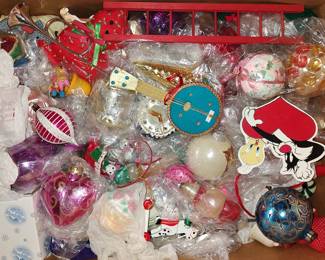 1950s and 60s Christmas ornaments 