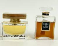 Chanel Coco & Dolce & Gabbana The One Eau De Parfum Perfume Glass Bottles - Have Been Used