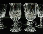 6 Waterford Fine Cut Crystal Wine Glasses