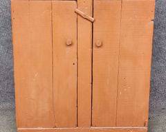 Antique Primitive Painted 2 Door Cabinet