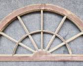 Antique 1/2 Round Wood Window Frame