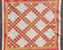 Antique Small Triple Irish Chain Quilt