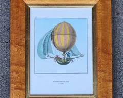 Globe Fait Pur Etre Dirige Ballooning Framed Print