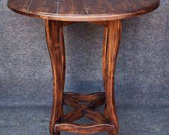 Fantastic Tall European Rustic Tall Bar Table