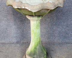 Vintage Cement 2 Piece Bird Bath