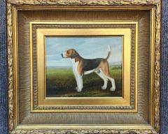 Fantastic Dog Portrait Gilt Framed Painting on Canvas