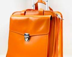Jack Georges Milano Business Traveler Wheeler Bright Orange Like New Condition