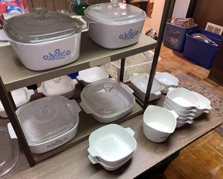 Blue cornflower Pyrex pieces