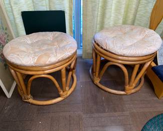 Rattan stools