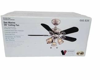 Hampton Bay 36 Ceiling Fan with Lighting