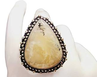 Sterling Silver Ring With Tested Stone