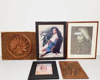 Native American Indian Paintings Etc