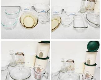 Tupperware Pyrex  Corningware  Etc
