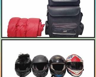 Tour Master Saddle Bag Sleeping Bag 4 Helmets 