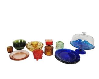 Vintage Colored Glass 