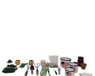 Gardeners Lot Flower Pot Gardening Tools Plant Clips and more