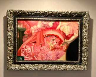 ONE OF A KIND PAINTING VERY LARGE IN BEAUTIFUL FRAME